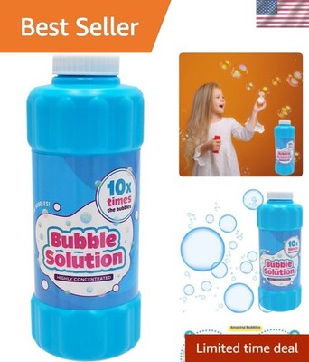 Blue 16oz Concentrated Bubble Solution, Refills up to 1.25 Gallons, Non-Toxic...