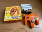 Nintendo 64 Controller Bros Pikachu Orange & Yellow Color with BOX