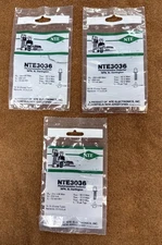NOS NEW NTE Electronics NTE3036 Phototransistor Detector NPN (ECG3036) 3 Pack