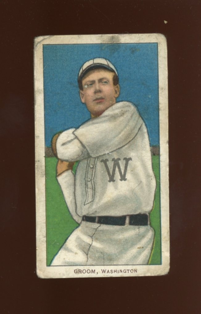 1909-11 T206 Baseball #198 Bob Groom Polar Bear GD *h1