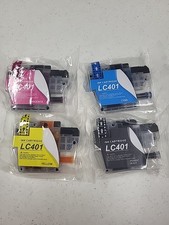 Black Color Ink fits Brother LC401 Cartridges 401 for MFC 2/each Color Lot Of 8