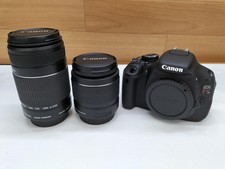 Canon EOS Kiss X5 DSLR Camera Kit with EF-S 18-55mm 55-250mm Lenses