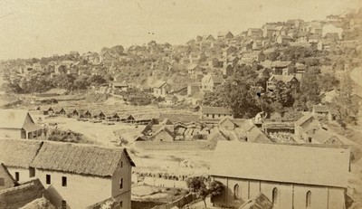Madagaskar, Antananarivo, Panorama, Beerdigung der Königin Rasoherina, 1868