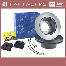 Bremsscheiben + Bremsbeläge +WK für PORSCHE 964 Carrera HINTEN