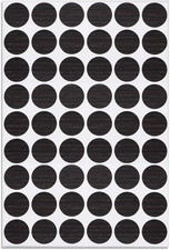 Uxcell Screw Hole Covers Stickers Textured Plastic Self Adhesive Stickers for Wo