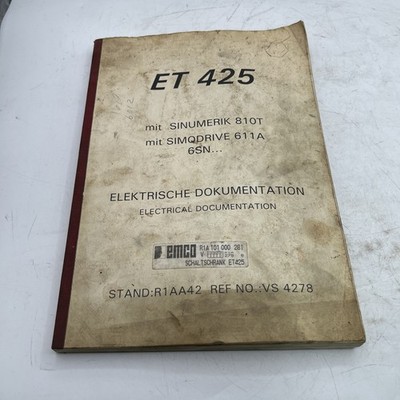 ET 425 Electrical Documentation mit SINUMERIK 810T Mit SIMODRIVE 611A 6SN