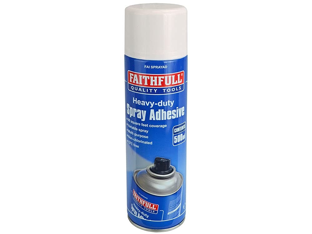 Faithfull FAISPRAYAD Spray Adhesive 500ml (Non-Chlorinated)