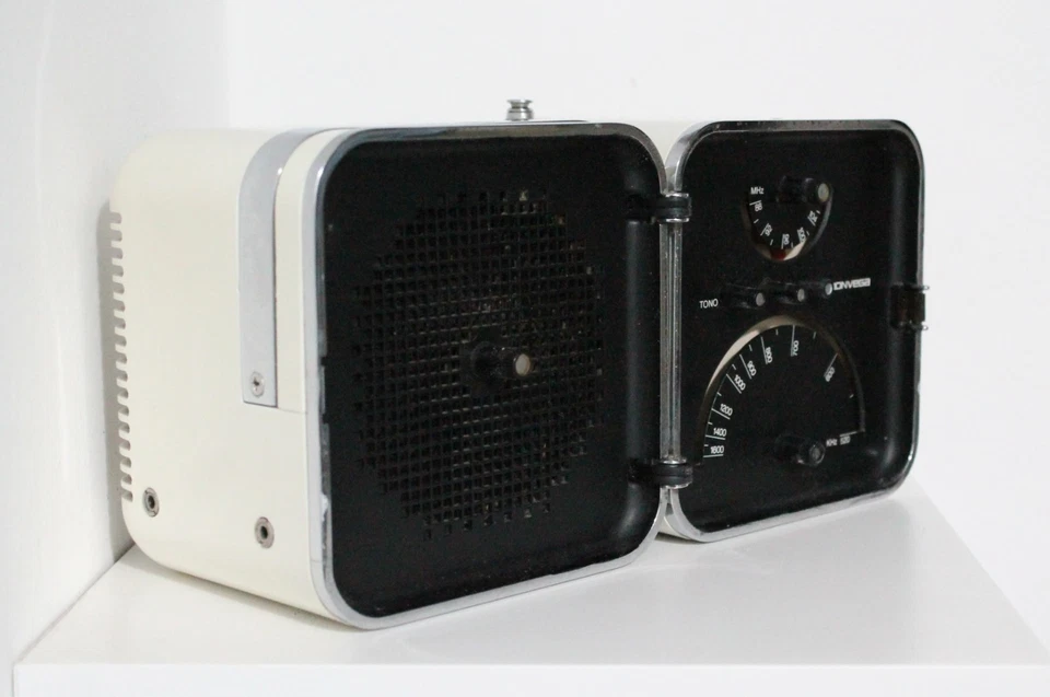 Brionvega TS502 Radio Cubo Bianca Conservata Arredamento Modernariato Vintage - Immagine 3 di 4