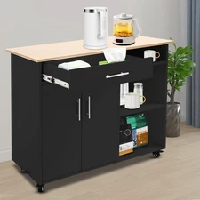 Kitchen Island Cart, Rolling Kitchen Island Side Table, Rolling Trolley Cart