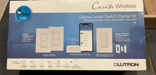 LUTRON Caseta Wireless Deluxe Smart Switch Starter Kit (P-BDG-PKG2WS-W)