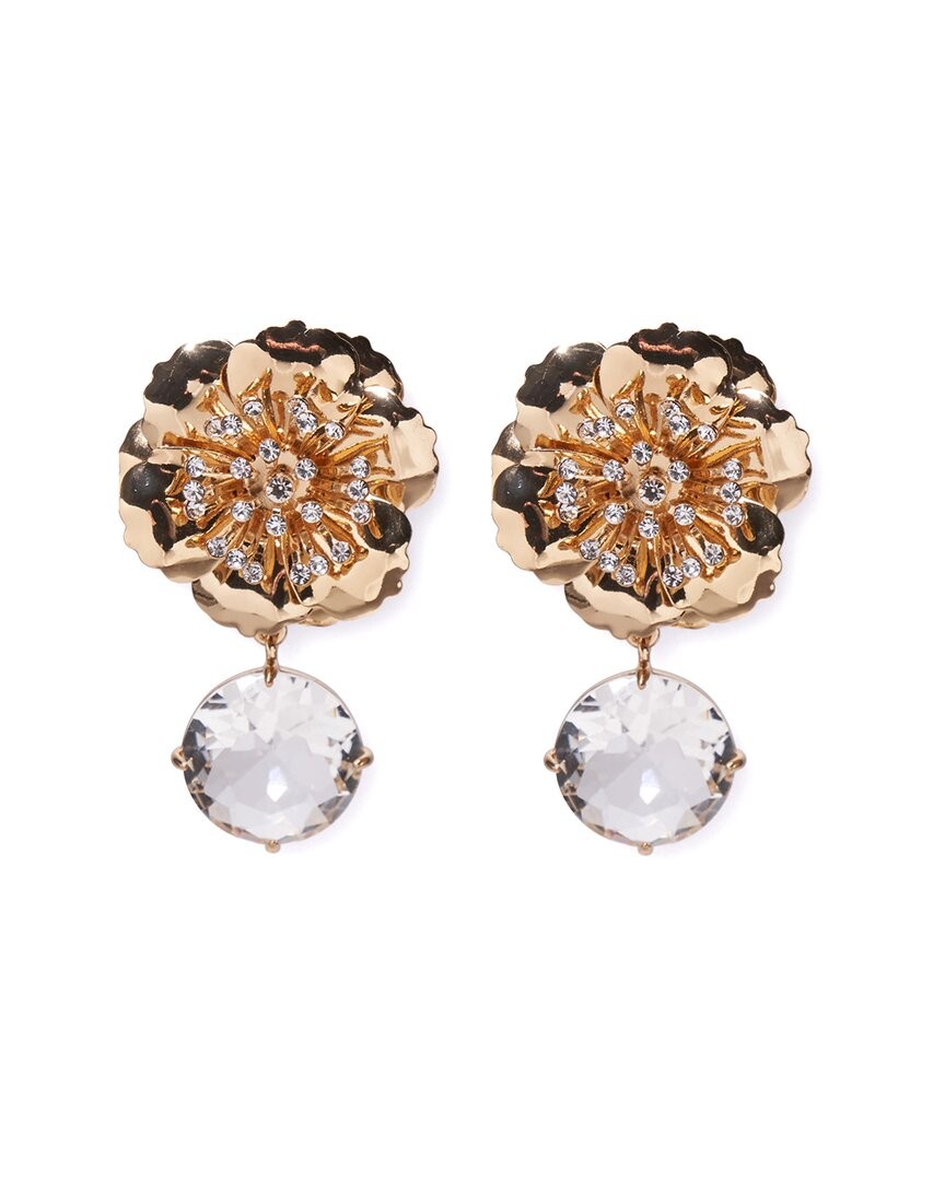 Женские серьги-капли Carolina Herrera Cz Flower Crystal 28490₽