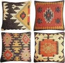 Wholesale Assorted pack 18x18" Vintage Kilim Cushion Cover Throw Hanmade Cushion