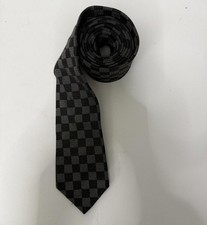 Checkered Slim Mens Tie
