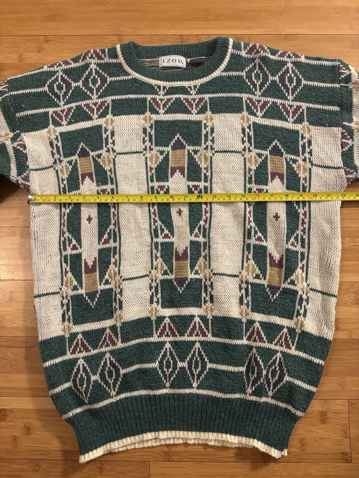 Lote De 4 Suéteres De Punto Acrílicos De Colección Talla L-XL Cosby Años 90 Funky Pullover Foto 3 de 4