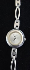 Guess Round Silver Tone Watch With Silver Face Japan Movement 