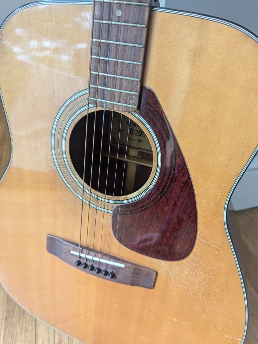 Vintage 1970s Yamaha FG-200 Acoustic Guitar, Taiwan made | eBay