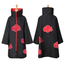 Naruto Akatsuki Tobi Uchiha Obito Robe Cloak Coat Resin Mask Cosplay Costume