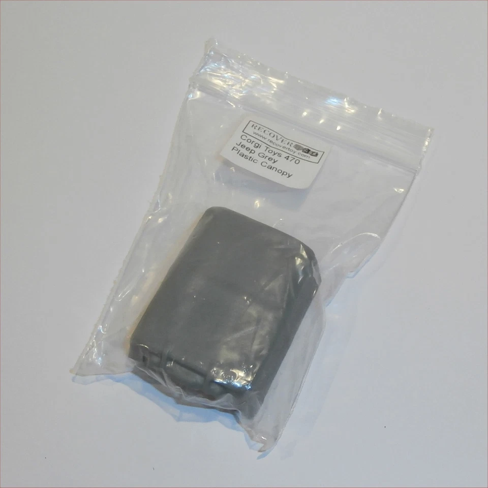 Corgi Toys 470 Forward Control Jeep Grey Plastic Canopy - Image 4 of 4