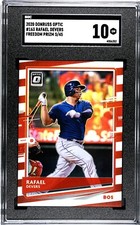 2020 Donruss Optic #163 Rafael Devers FREEDOM PRIZM /45 SGC 10 GEM MINT