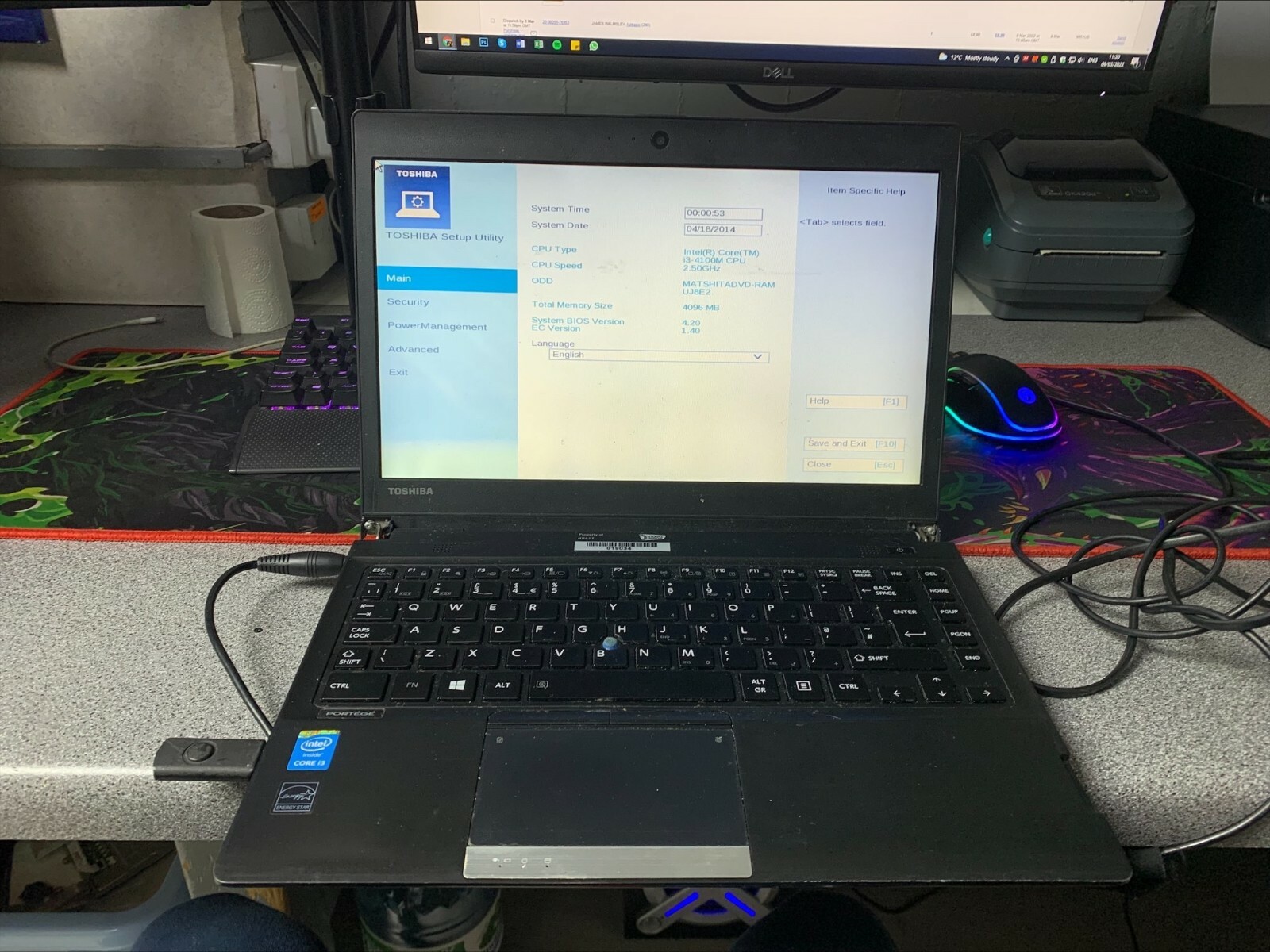 Toshiba Portege R30A Series Touchpad Buttons Board C0EBC1LK 33E eBay