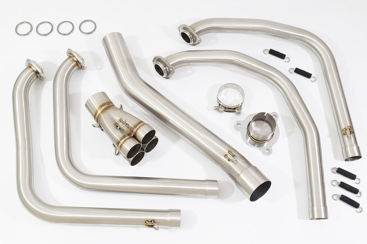 JM imports ZX6R Exhaust Headers Front Downpipes Collector Ninja 98-02 G1 G2