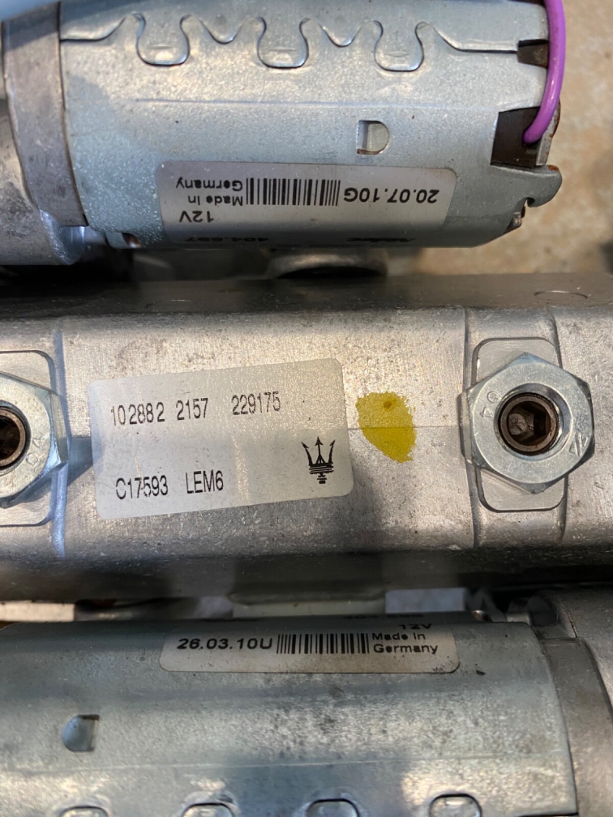 Maserati  GranTurismo - Complete Electric Steering Column With Key And Key Code