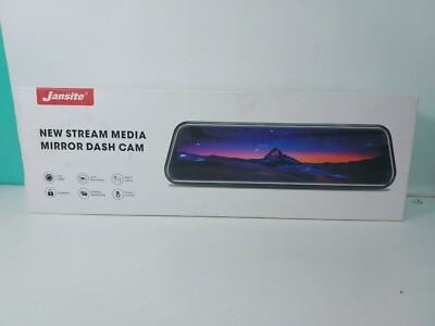 New in Open Box Jansite New Stream Media Mirror Dash Cam Backup Cam