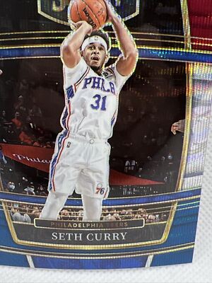 2021-22 Panini Select 84 Tri-Color Prizm Concourse Seth Curry