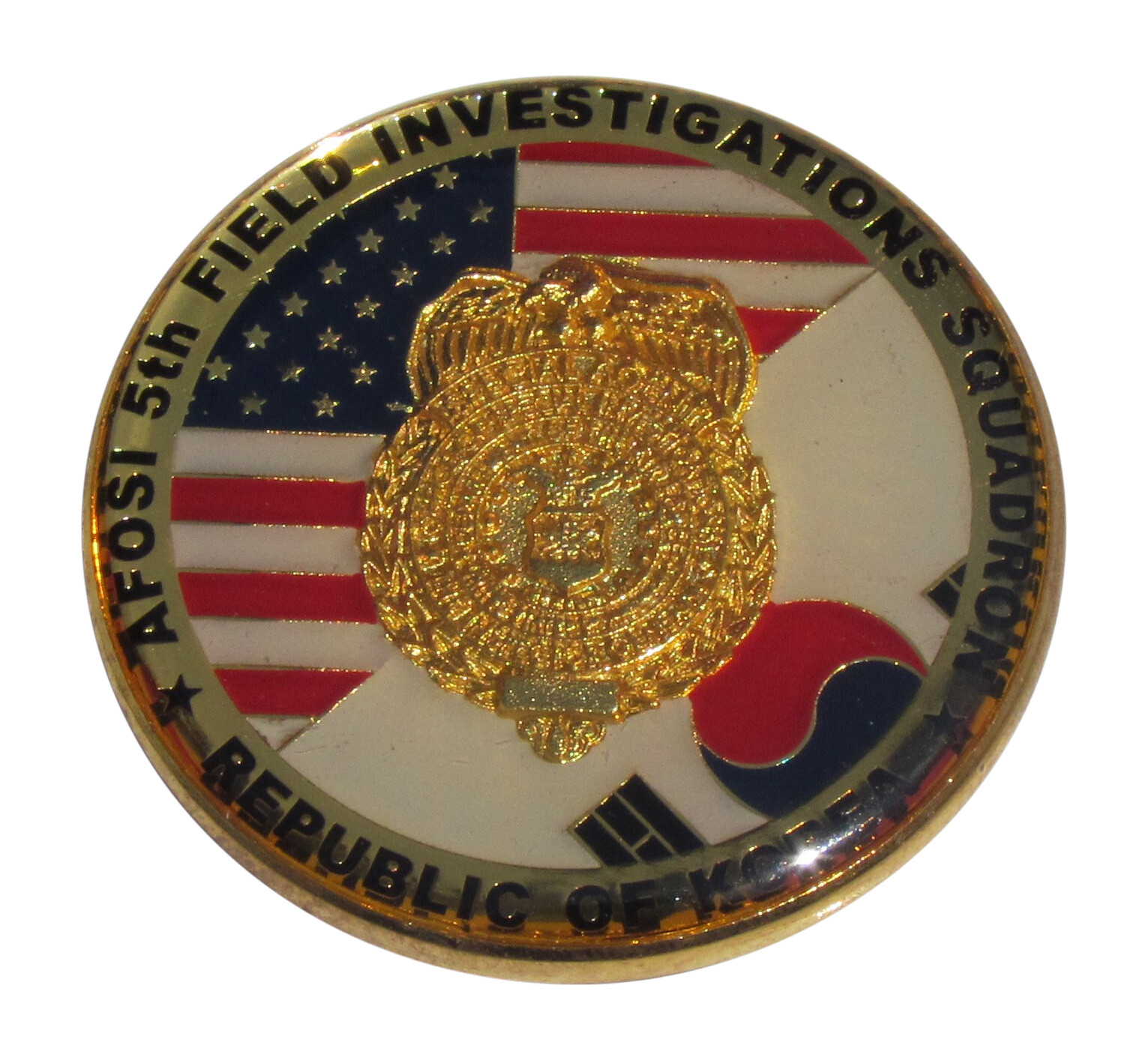 US Air Force 5th Field Investigations Squadron Challenge Coin