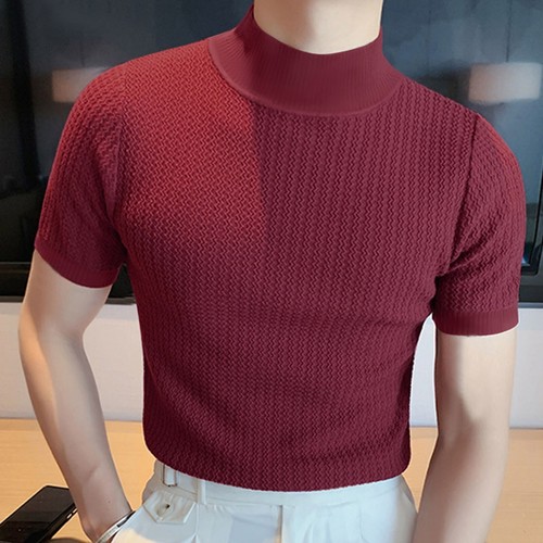 Neu Herren Rollkragenpullover Passform T-Shirts Freizeit Unterhemd T - Bild 20 von 35