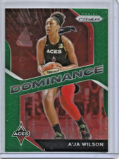 A'Ja Wilson 2021 Panini Prizm WNBA Dominance Green Prizm (#11)
