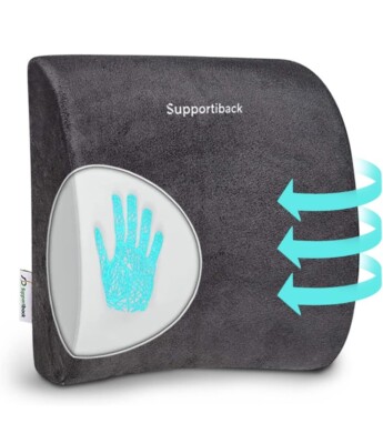 Supportiback Orthopädischer Ergonomischer Memory Foam zur Rückenstütze und Schmerzlinderung