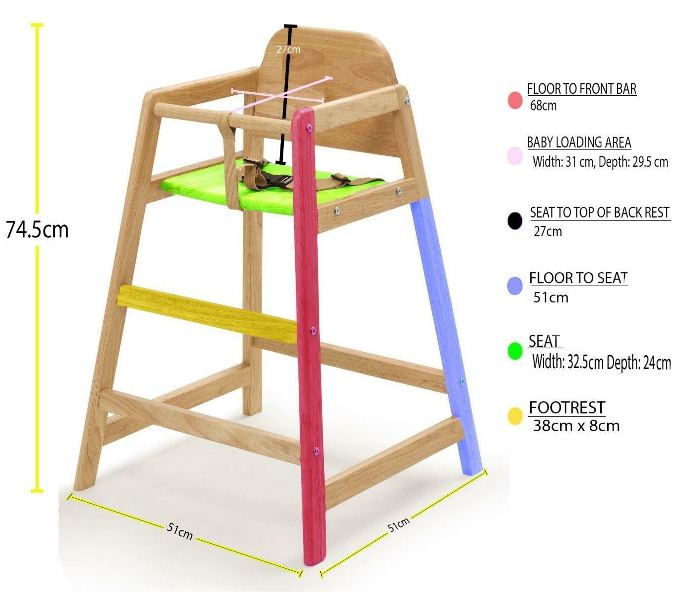 Baby High Chair Stackable Restaurant Child Chair Baby Feeding Natural baby-high-chair-stackable-restaurant-child-chair-baby-feeding-natural