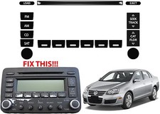Replacement Radio Button Stickers For 2005-2010 Vw Jetta Passat Golf New Usa