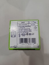 Leviton 2421 Grounding Locking Plug 20 Amp 250V 3 Pole 4 Wire NEMA L15-20P A1 