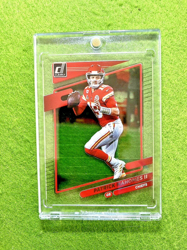 Patrick Mahomes 2021 Panini Clearly Clear Chiefs Transparent Card  