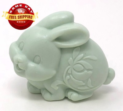 3D GREEN EASTER BUNNY SOAP BAR  by H&B Oils Center HANDMADE ALL NATURAL
