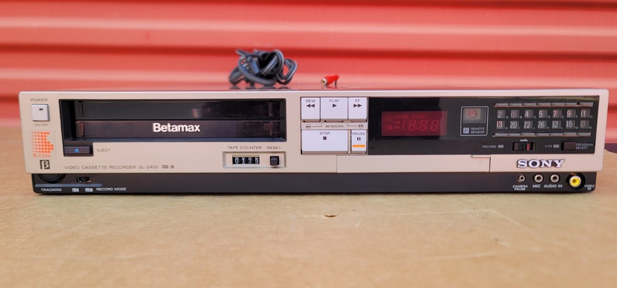 Sony SL-2400 Betamax Beta Tape Player/ Recorder | eBay