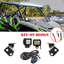 WEISEN A Pillar 3" LED Pods Mount Key-on Wire For Kawasaki Teryx KRX 1000/4 1000