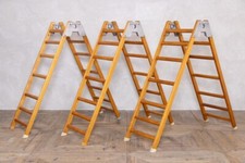 VINTAGE GYM LARGE TRESTLE GYM EQUIPMENT GYMNASIUM TRESTLE LADDERS SHOP DISPLAY