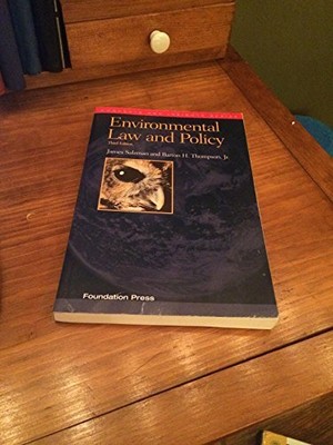 Environmental Law and Policy (Conce..., Thompson Jr., B