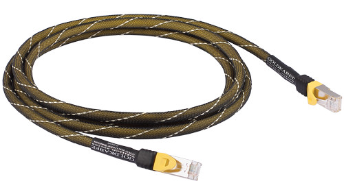 Goldkabel Edition Netzwerkkabel Cat.6a Color-edition Gelb 0,25 Meter