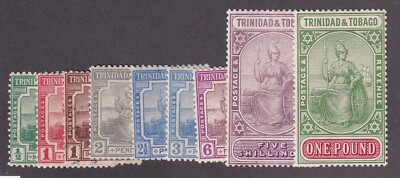 Trinidad & Tob. Scott # 12 - 20 F-VF OG lightly hinged set cv