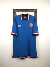 Vintage 90's Manchester United Umbro Football Shirt Soccer Jersey Mens Size XL