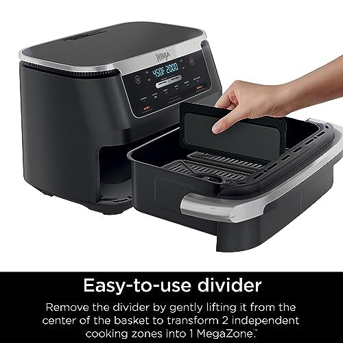 Ninja Foodi 7QT DualZone Air Fryer with FlexBasket and 6 Cooking Functions