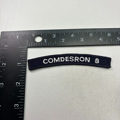 US Navy Commander Destroyer Squadron COMDESRON 8 Tab Patch (Rocker, UIM) 19MQ