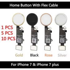 LOT 10 x 5 x Home Button Flex Cable  Replacement Assembly For iPhone 7 & 7 Plus 