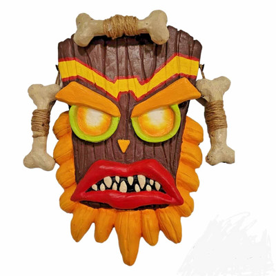 UKA UKA Crash Bandicoot Mask - Realistic  Decorative Wall Hanging - Carving Mask