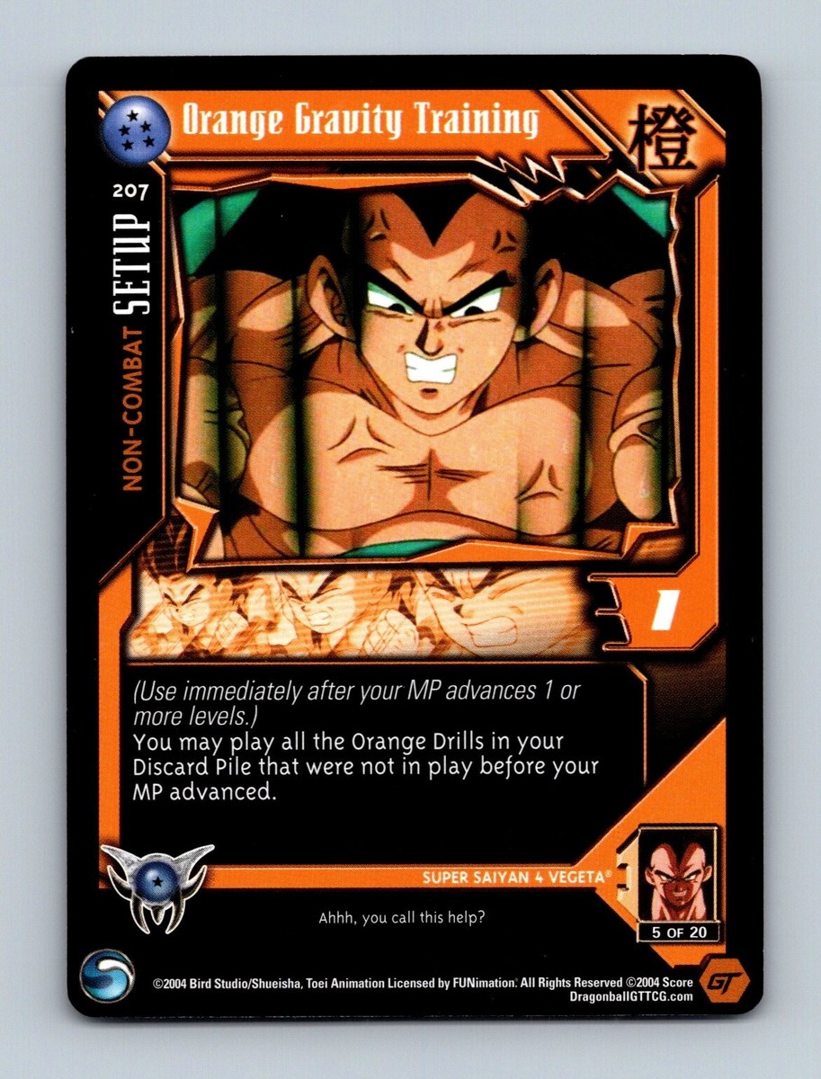 Dragon Ball GT TCG - Orange Gravity Training 207 - LIMITED Score