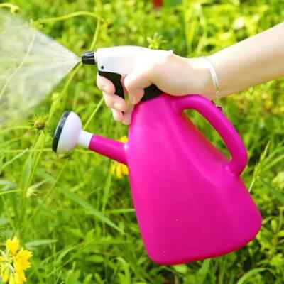 #ad Plastic Watering Can Pot Gardening Supplies Garden Plants Adjustable Pressure $73.09